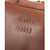 Брендовая женская сумка Miu Miu Arcadie Softy Handbag in Brown Leather