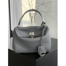 Брендовая женская сумка Balenciaga Rodeo Mini Grey/Silver - B406