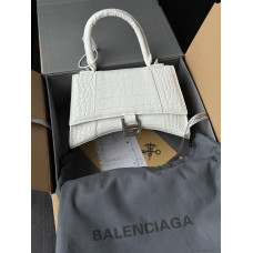 Брендовая женская сумка Balenciaga Hourglass White | Элегантная и стильная, премиум качества (B500)