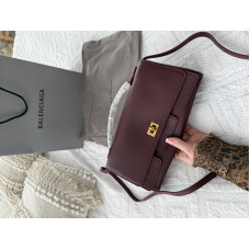 Женская брендовая клатч-сумка Balenciaga Bel Air Clutch Bordo • Элегантная и стильная, премиум качества (B502)
