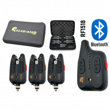 Набор сигнализаторов поклевки с пейджером и Bluetooth Gladiator BL1518 3+1 (BL15183)