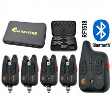 Набор сигнализаторов поклевки с пейджером и Bluetooth Gladiator BL1518 4+ (BL15184)
