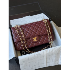 Брендовая женская сумка Chanel Classiс 2.55 Red | Классическая shoulder bag из натуральной стеганой кожи C163
