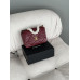 Брендовая женская сумка Chanel 19 Flap Bag Burgundy Gold/Silver