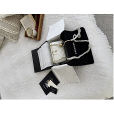 Брендовая женская сумка Chanel Vanity Zip White | Стильная элегантность в форме бьюти-кейса, Premium качество (C480)