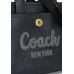 Брендовая женская сумка Coach Cargo Tote Bag in Pebble Leather Black
