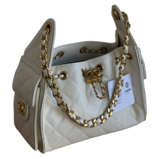 Брендовая женская сумка Chanel 25 Small Handbag in Cream Grained Calfskin - CHL9671 Брендовая женская сумка Chanel 25 Small Handbag in Cream Grained Calfskin - CHL9671