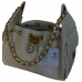 Брендовая женская сумка Chanel 25 Small Handbag in Cream Grained Calfskin