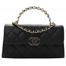 Брендова жіноча сумка Chanel Top Handle Wallet on Chain Black - 02041 - CNL122 - Accessbagg
