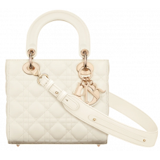 Брендовая женская сумка Dior Small Lady Dior My ABCDior Bag Dark Latte - D482