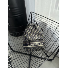 Брендовый женский рюкзак Dior Travel Oblique | Cтильный и вместительный Backpack из текстиля (D495)