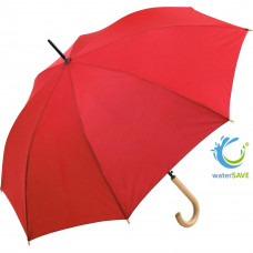 Зонт-трость полуавтомат с деревянной ручкой Fare 1134 (Red)