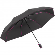 Зонт cкладной полуавтомат Fare 5584 WS Eco (Black/Pink)