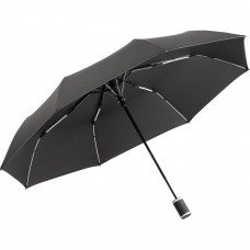 Зонт cкладной полуавтомат Fare 5584 WS Eco (Black/White)