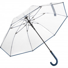 Зонт-трость полуавтомат Fare 7112 (Transparent/Blue)