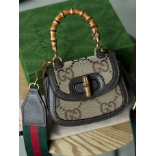 Брендовая женская сумка Gucci Bamboo 1947 Mini Bag | Premium качество G101