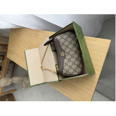 Брендовая женская сумка Gucci Ophidia Small | Cтильная и компактная shoulder bag из натуральной кожи, Premium качество (G503)