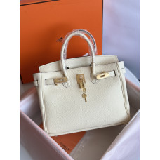 Брендовая женская сумка Hermes Birkin White | Икона стиля и роскошии з натуральной кожи | Premium качество H114