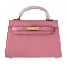 Брендовая женская сумка Hermes Kelly 22 Pink - K111 Брендовая женская сумка Hermes Kelly 22 Pink - K111