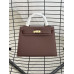 Брендовая женская сумка Hermes Kelly 25 Chocolate - K425 Брендовая женская сумка Hermes Kelly 25 Chocolate - K425