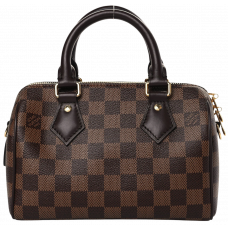 Брендовая женская сумка Louis Vuitton Speedy Bandouliere 20 Damier Ebene Canvas - P1025 - L610 Брендовая женская сумка Louis Vuitton Speedy Bandouliere 20 Damier Ebene Canvas - P1025 - L610
