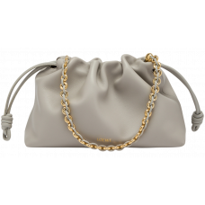 Брендовая женская сумка Loewe Flamenco Medium Purse in Mellow Nappa Lambskin Shell Grey - L622