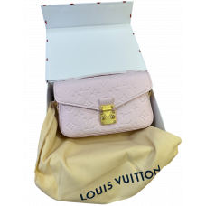 Брендовая женская сумка Louis Vuitton Pochette Metis East West Pink - L209 - L631