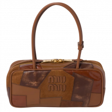 Брендовая женская сумка Miu Miu Leather Patchwork Beau Bag - M446