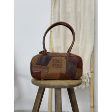 Брендовая женская сумка Miu Miu Leather Patchwork Beau Bag | Cтильная и вместительня, из натуральной кожи M446