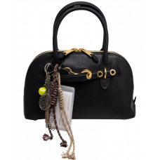 Брендовая женская сумка Miu Miu Aventure Nappa Leather Top-handle Small Bag in Black - M604