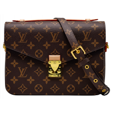 Брендовая женская сумка Louis Vuitton Pochette Metis Monogram Canvas Brown - P1007