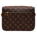 Брендовая женская сумка Louis Vuitton Pochette Metis Monogram Canvas Brown