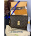 Брендовая женская сумка Louis Vuitton Pochette Metis Monogram Canvas Brown