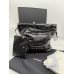 Брендовая женская сумка Chanel 22 Small Hobo Bag in Black Shiny Calfskin/Silver Hardware