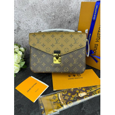 Брендовая женская сумка Louis Vuitton Pochette Metis Monogram Canvas Brown/Beige - P1023 Брендовая женская сумка Louis Vuitton Pochette Metis Monogram Canvas Brown/Beige - P1023