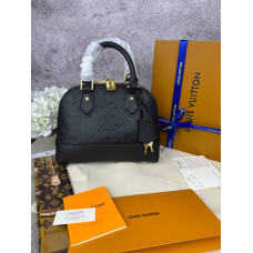 Брендовая женская сумка Louis Vuitton Alma Black | Из натуральной кожи и фирменного конваса, качество 1:1 - P1027 Брендовая женская сумка Louis Vuitton Alma Black | Из натуральной кожи и фирменного конваса, качество 1:1 - P1027