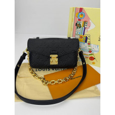 Брендовая женская сумка Louis Vuitton Pochette Metis East West Bag Black - P1045 Брендовая женская сумка Louis Vuitton Pochette Metis East West Bag Black - P1045