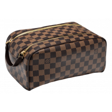 Брендовая сумка-косметичка Louis Vuitton Dopp Kit Toilet Pouch in Damier Ebene Canvas - P1064-991318 Брендовая сумка-косметичка Louis Vuitton Dopp Kit Toilet Pouch in Damier Ebene Canvas - P1064-991318