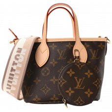 Брендовая женская сумка Louis Vuitton Neverfull BB in Monogram Coated Canvas - P1069