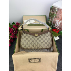 Брендовая женская сумка Gucci Ophidia Large | Cтильная и компактная shoulder bag из натуральной кожи, Premium качество (P11010)
