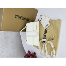 Брендовая женская сумка Jacquemus Le Bambino Mini White | Стильная, трендовая, универсальная | Премиум качество P12009