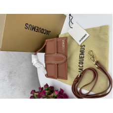 Брендовая женская сумка Jacquemus Le Bambino Mini Brown | Стильная, трендовая, универсальная | Премиум качество P12010