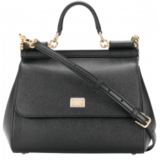 Брендовая женская сумка Dolce & Gabbana Sicily Medium Bag Black - P19014 - P19002 Брендовая женская сумка Dolce & Gabbana Sicily Medium Bag Black - P19014 - P19002