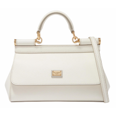 Брендовая женская сумка Dolce & Gabbana Sicily Mini Bag White - P19007