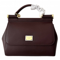 Брендовая женская сумка Dolce & Gabbana Sicily Medium Bag Chocolate - P19015-941 - ayka Брендовая женская сумка Dolce & Gabbana Sicily Medium Bag Chocolate - P19015-941 - ayka