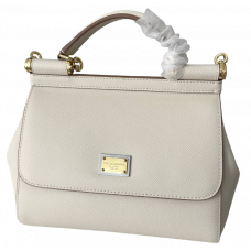 Брендовая женская сумка Dolce & Gabbana Sicily Medium Bag Milk - P19016 Брендовая женская сумка Dolce & Gabbana Sicily Medium Bag Milk - P19016