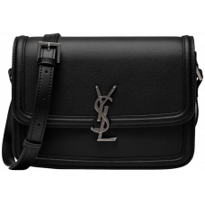 Брендовая женская сумка Saint Laurent Solferino Medium Bag Black/Silver - #art0489 - P5009 Брендовая женская сумка Saint Laurent Solferino Medium Bag Black/Silver - #art0489 - P5009