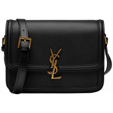 Брендовая женская сумка Saint Laurent Solferino Medium Bag Black/Gold - #art058 - P5066 Брендовая женская сумка Saint Laurent Solferino Medium Bag Black/Gold - #art058 - P5066