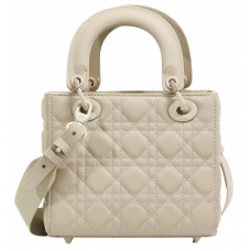 Брендовая женская сумка Dior Small Lady Dior My ABCDior Bag in Beige Ultramatte - P6034-01044