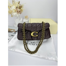 Брендовая женская сумка Coach Tabby 26 Quilting Chocolate/Gold - P9051-012297